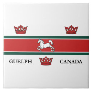 Flag of Guelph (Ontario, Canada) Ceramic Tile