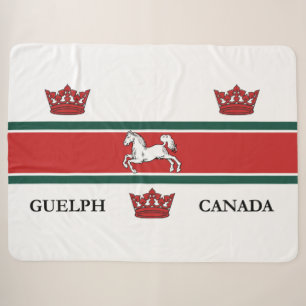 Flag of Guelph (Ontario, Canada) Sherpa Blanket