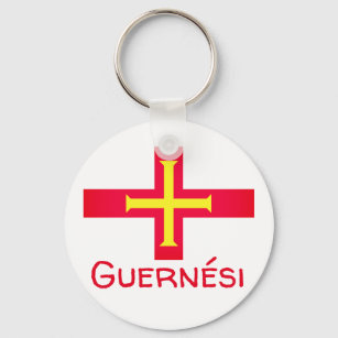 Flag of Guernési Key Ring
