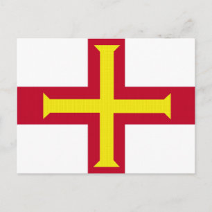 Flag of Guernsey Postcard
