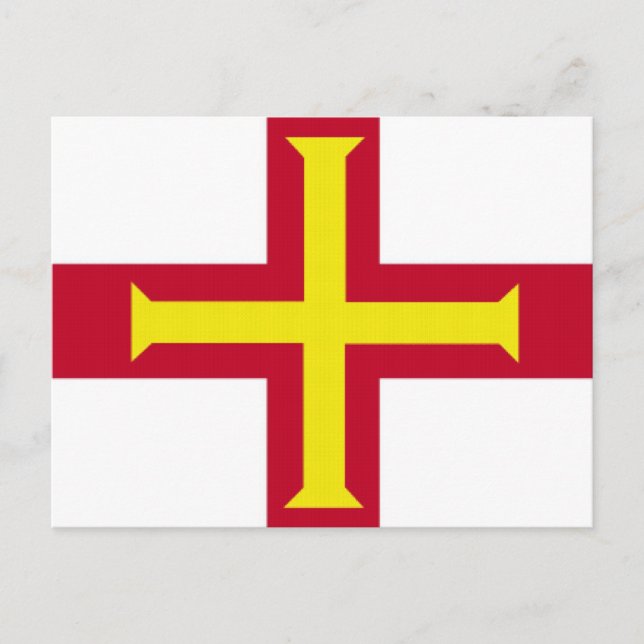 Flag of Guernsey Postcard (Front)