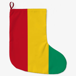 Flag of Guinea (African Country) Large Christmas Stocking