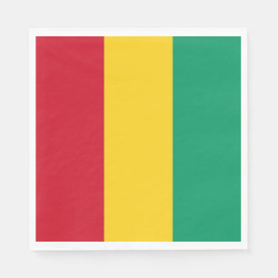 Flag of Guinea (African Country) Napkin