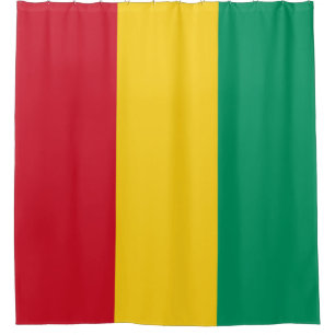Flag of Guinea (African Country) Shower Curtain