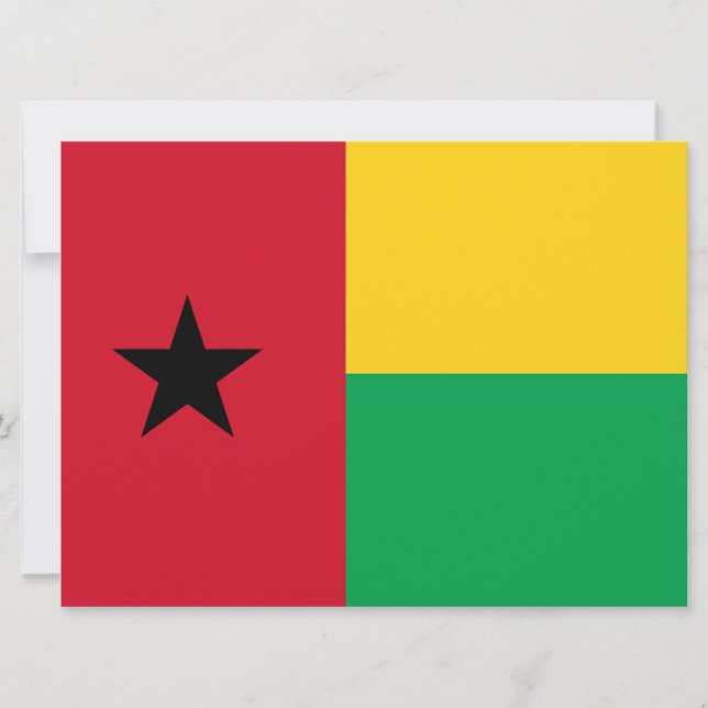 Flag of Guinea-Bissau Card (Front)