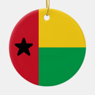 Flag of Guinea-Bissau Ceramic Ornament