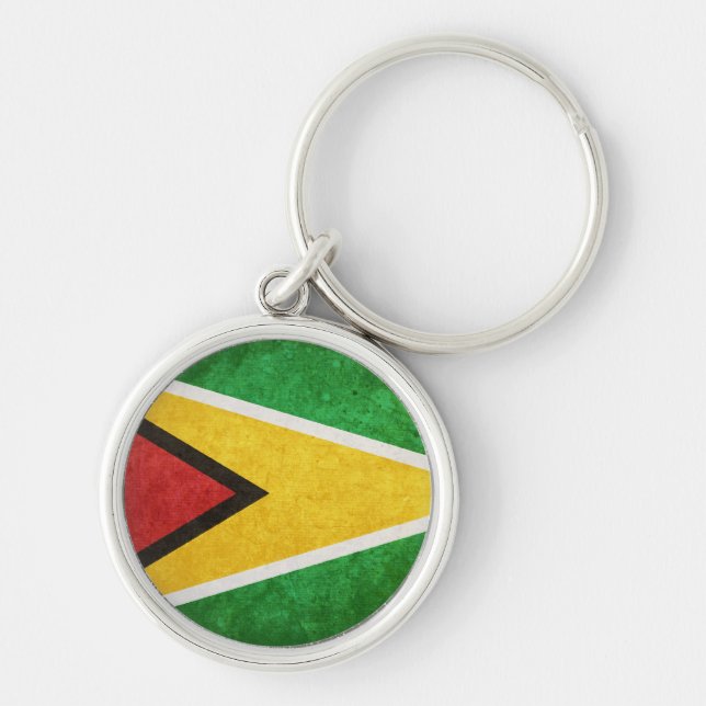 Flag of Guyana Key Ring (Front)