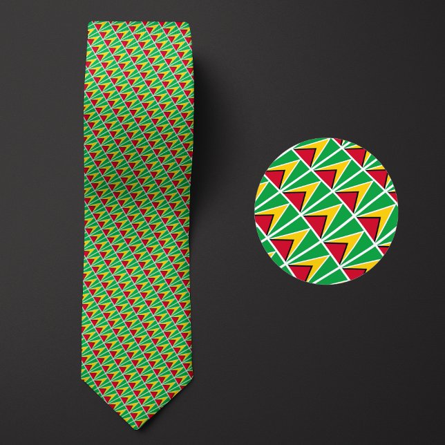 Flag of Guyana Pattern Tie (Creator Uploaded)