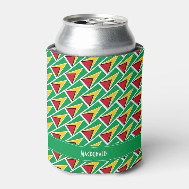 FLAG OF GUYANA Personalised Carnival Sports Can Cooler (Can Front)