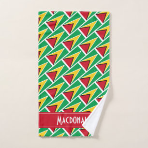 FLAG OF GUYANA Personalised Carnival Sports Hand Towel