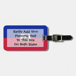 Flag of Haiti Easy ID Personal Luggage Tag