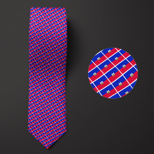 Flag of Haiti Pattern Tie