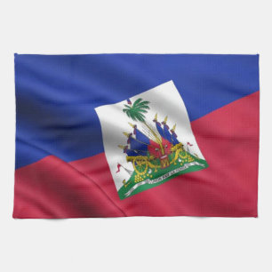 FLAG OF HAITI TEA TOWEL