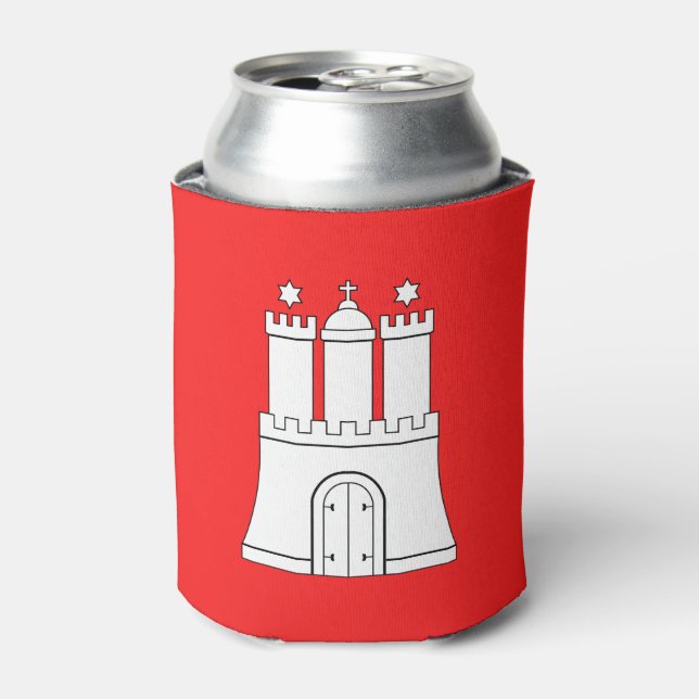 Flag of Hamburg Can Cooler (Can Front)