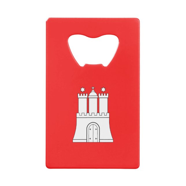 Flag of Hamburg Credit Card Bottle Opener (Front)