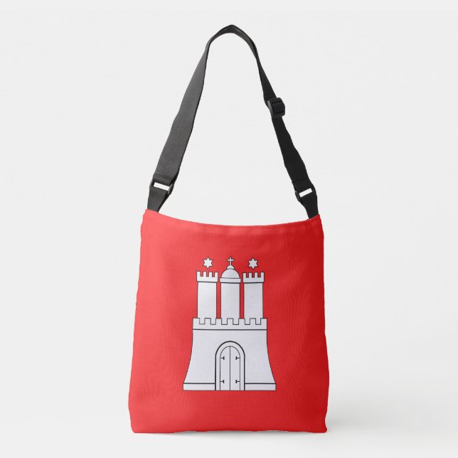 Flag of Hamburg Crossbody Bag (Front)