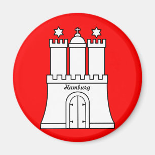 Flag of Hamburg Magnet