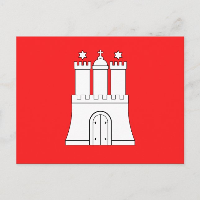 Flag of Hamburg Postcard (Front)