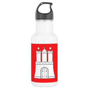 Flag of Hamburg Stainless Steel Water Bottle