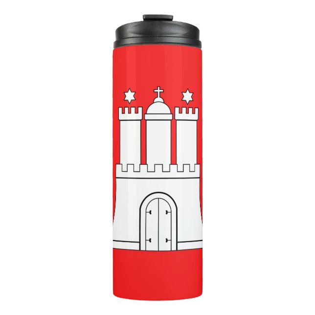 Flag of Hamburg Thermal Tumbler (Front)