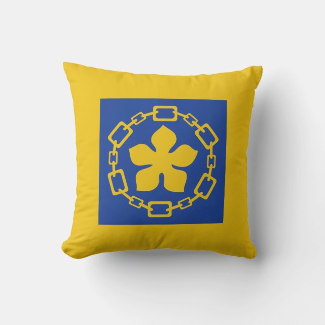 Flag of Hamilton, Ontario Throw Pillow (Front)