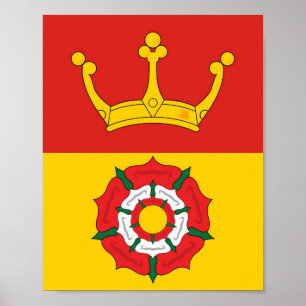 Flag of Hampshire (UK county) Poster