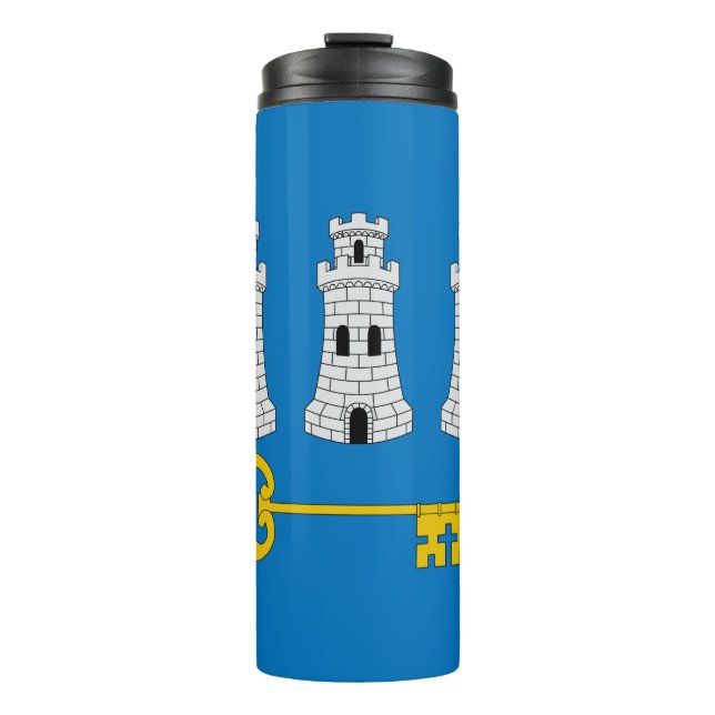 Flag of Havana, Cuba Thermal Tumbler (Front)