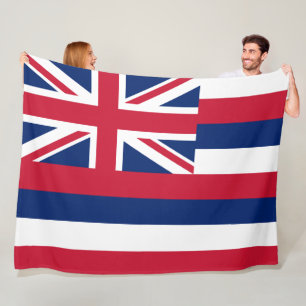 Flag of Hawaii (US State) Fleece Blanket
