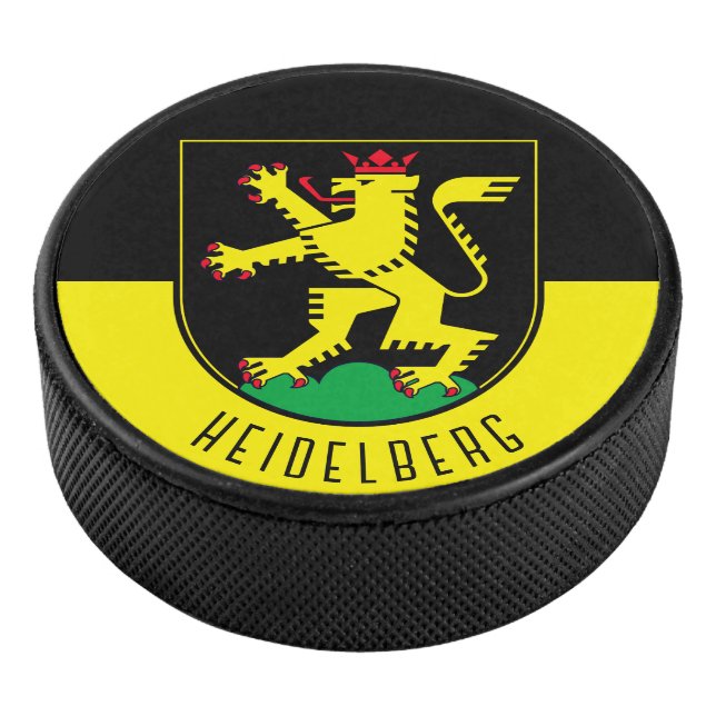 Flag of Heidelberg - GERMANY Hockey Puck (3/4)