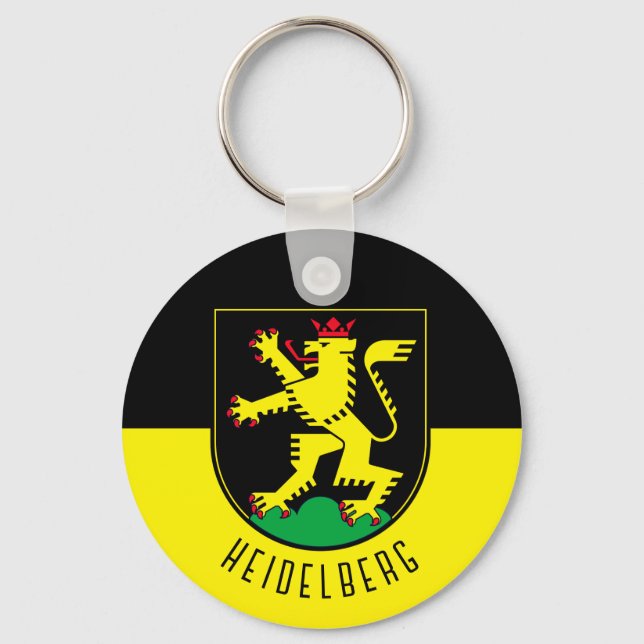 Flag of Heidelberg - GERMANY Key Ring (Front)