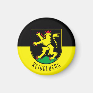Flag of Heidelberg - GERMANY Magnet