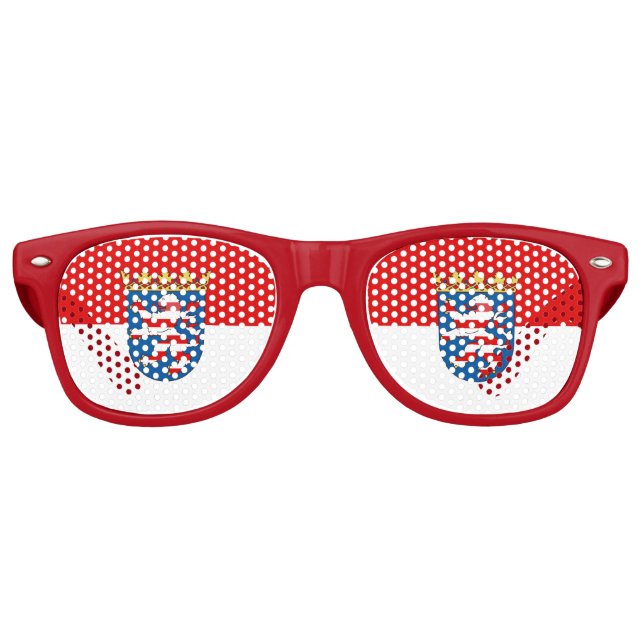 Flag of Hesse Retro Sunglasses (Front)
