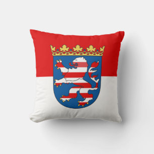 Flag of Hesse Throw Pillow