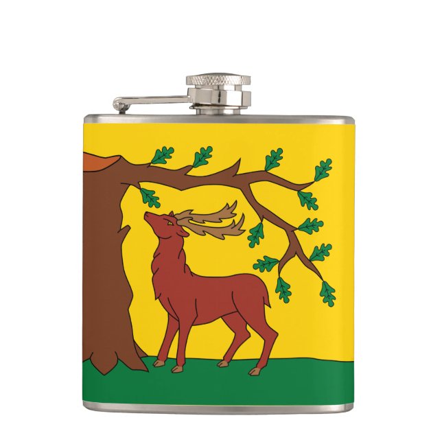 Flag of historic county of Berkshire Flask (Front)