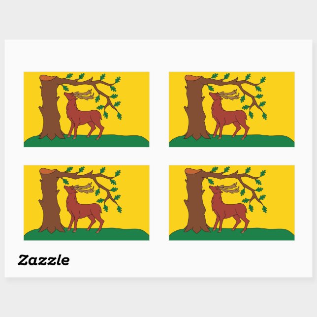 Flag of historic county of Berkshire Rectangular S Sticker (Sheet)