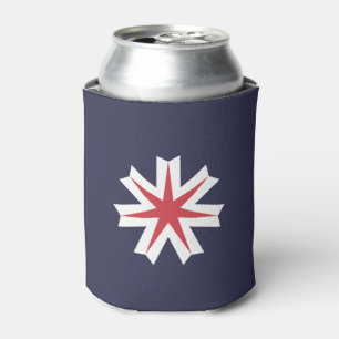Flag of Hokkaido Prefecture, Japan Can Cooler