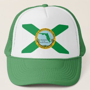 Flag of Hollywood, Florida Trucker Hat