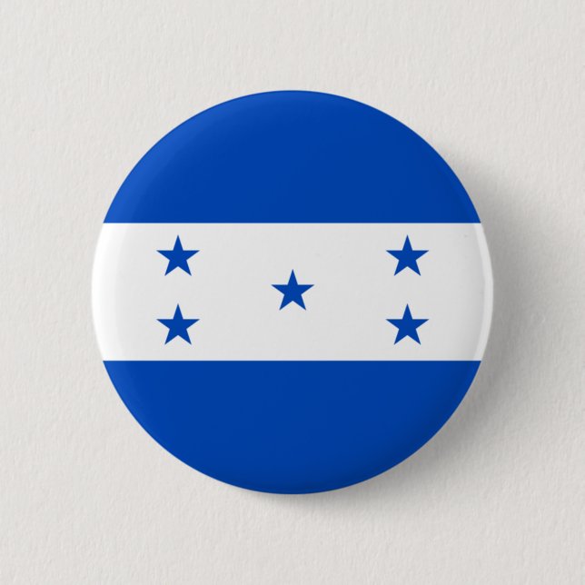 Flag of Honduras 6 Cm Round Badge (Front)