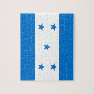 Flag of Honduras - Bandera Hondureña de Honduras Jigsaw Puzzle