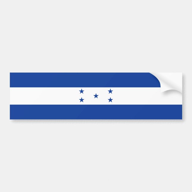 Flag of Honduras Bumper Sticker (Front)