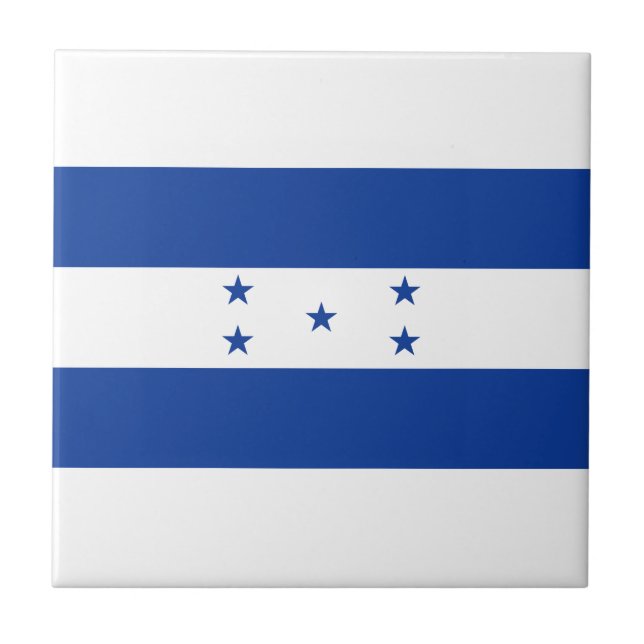 Flag of Honduras Ceramic Tile (Front)