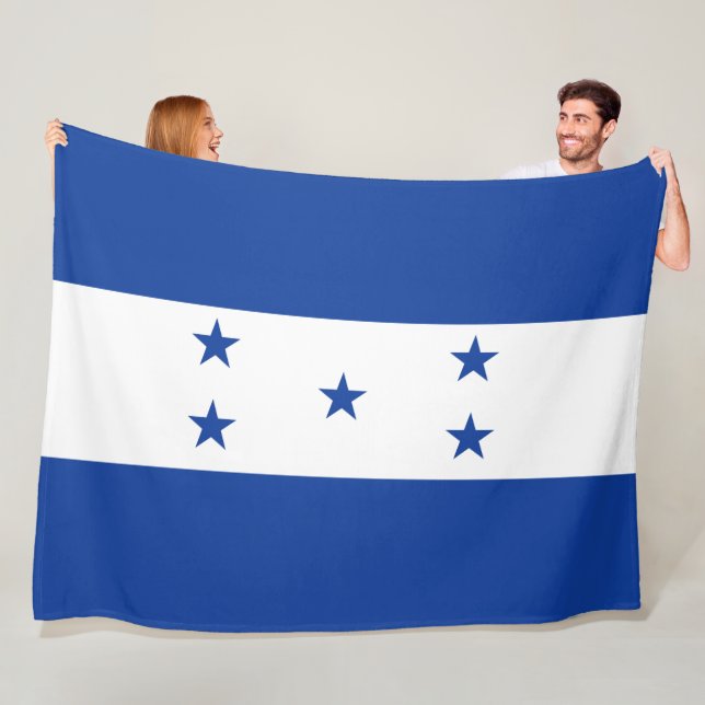 Flag of Honduras Fleece Blanket (In Situ)
