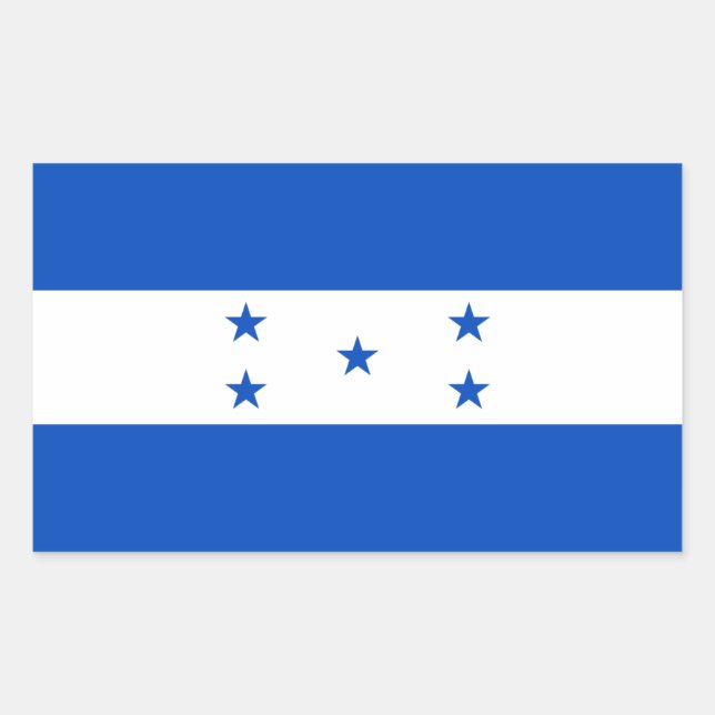 Flag of Honduras Rectangular Sticker (Front)
