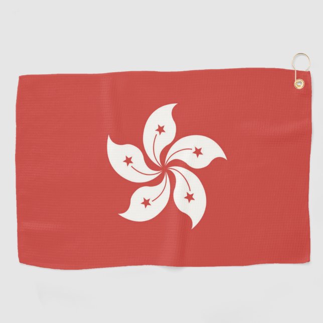 Flag of Hong Kong Golf Towel (Horizontal)