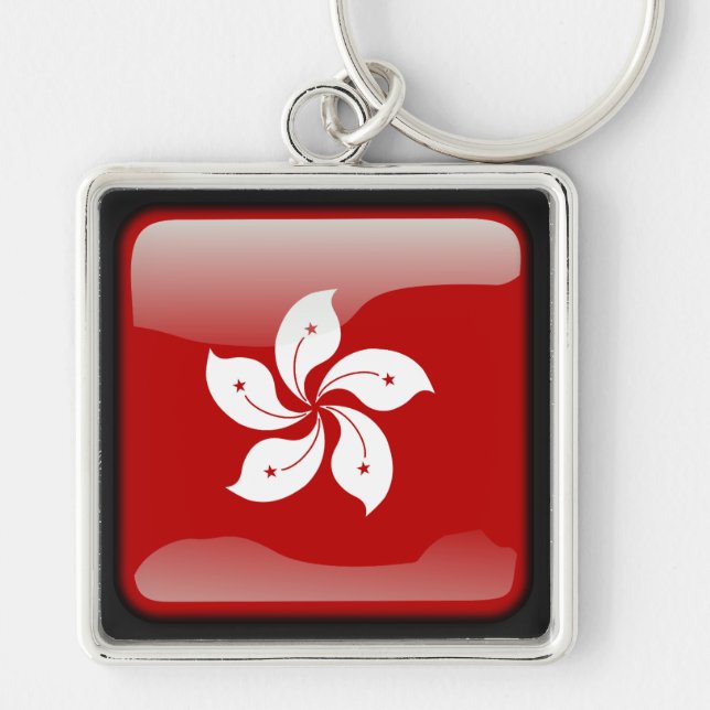 Flag_of_Hong_Kong Key Ring (Front)