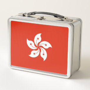 Flag of Hong Kong Metal Lunch Box