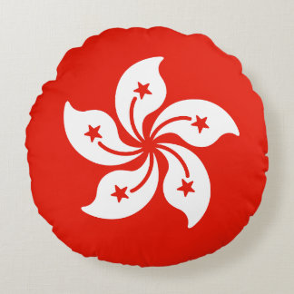 Flag of Hong Kong Round Cushion