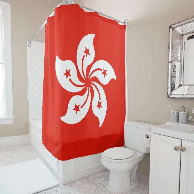 Flag of Hong Kong Shower Curtain (In Situ)
