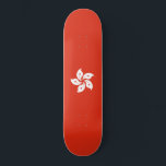 Flag of Hong Kong Skateboard<br><div class="desc">This design features the flag of Hong Kong (officially the "Hong Kong Special Administrative Region of the People's Republic of China", HKSAR), which is a metropolitan area on the eastern Pearl River Delta of the South China Sea. Hong Kong is one of the most densely populated places in the world,...</div>