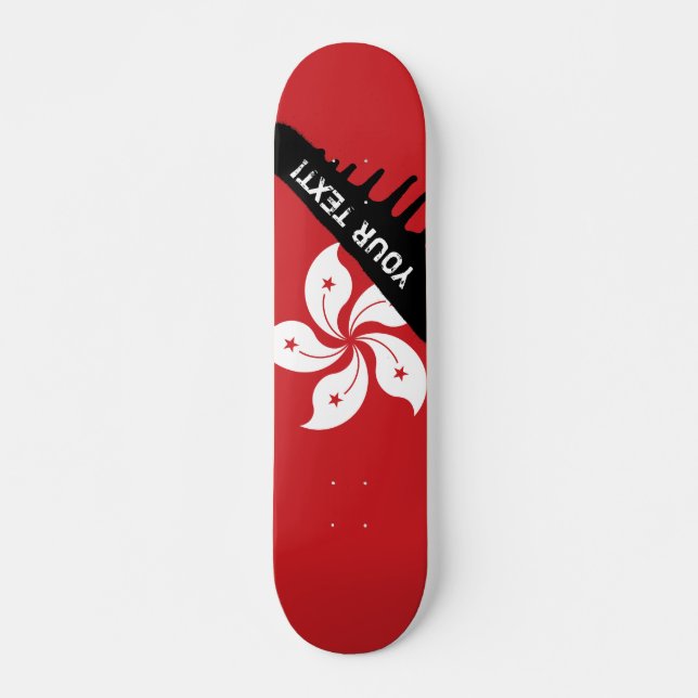 Flag of Hong Kong Skateboard (Front)